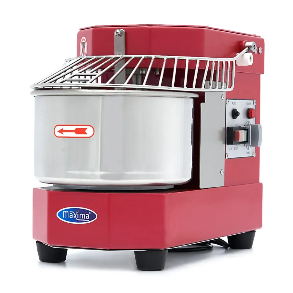 Spiraalkneder - 8 L - 4,5 Kg Deeg - Raspberry Rood - MAXIMA