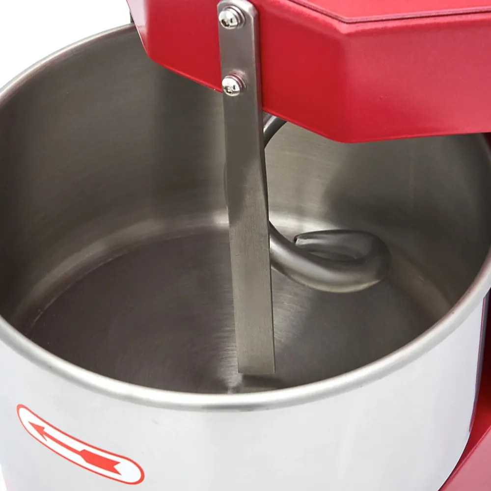 Spiraalkneder - 8 L - 4,5 Kg Deeg - Raspberry Rood - MAXIMA