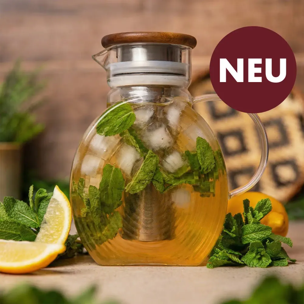 Glazen ijsthee-karaf voor de koelkast (1,5 l)