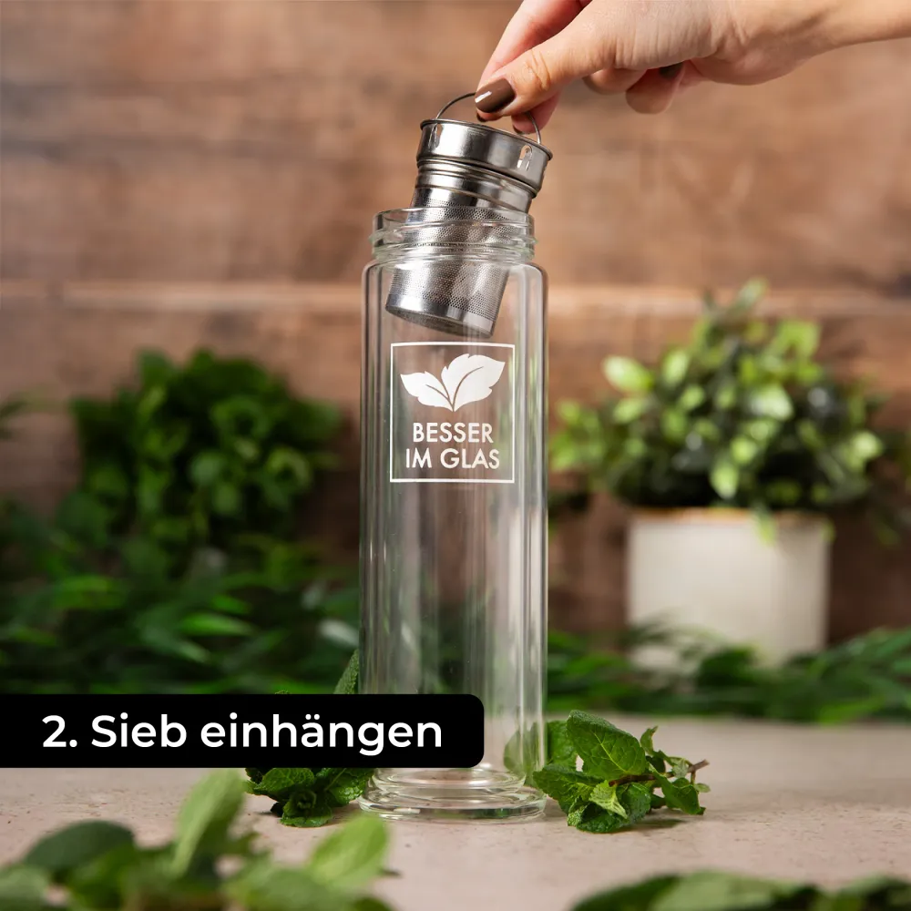 Glazen theefles (450ml)