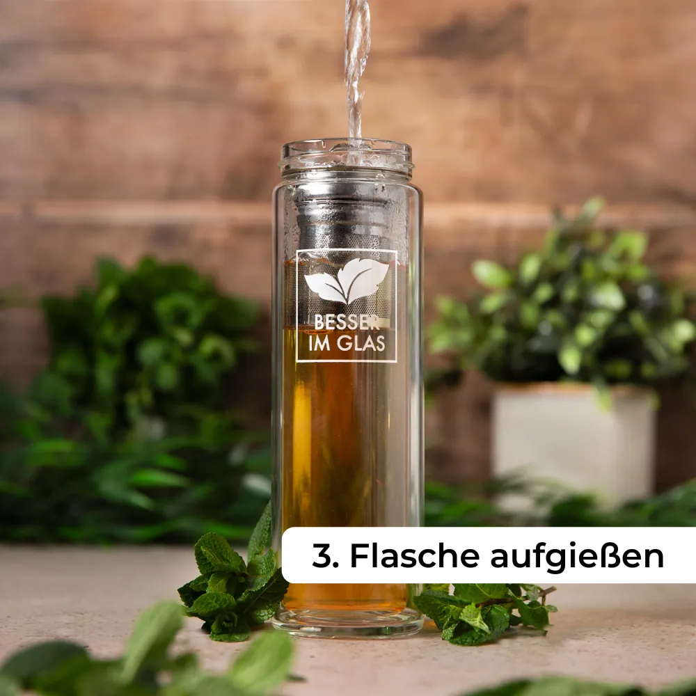Glazen theefles (450ml)