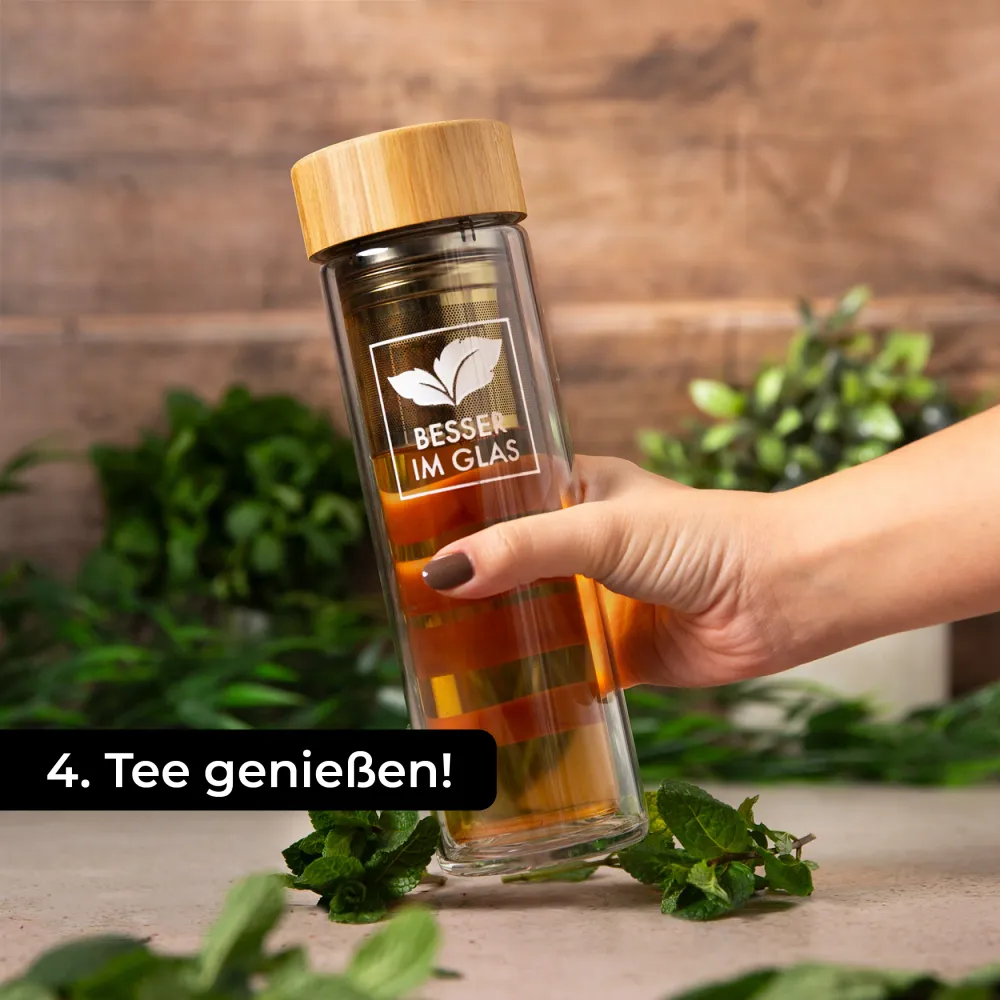 Glazen theefles (450ml)