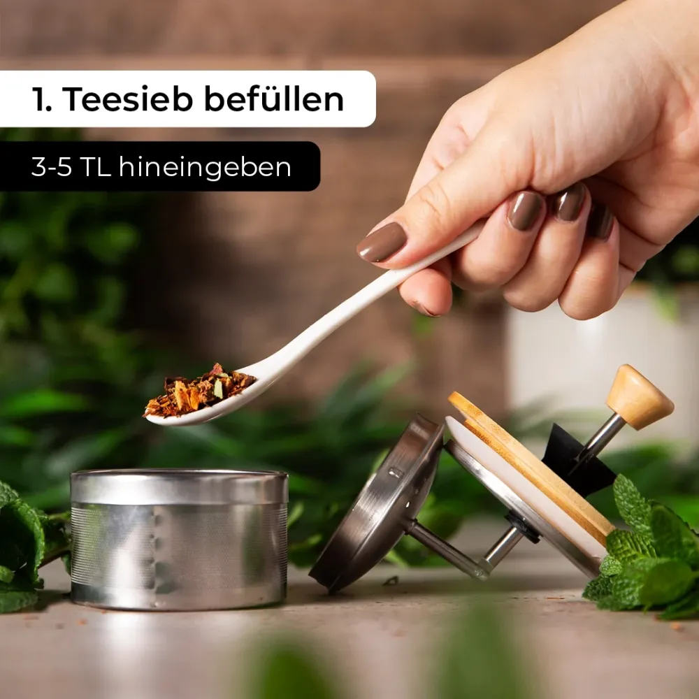 Glazen theepot (1,5 liter)