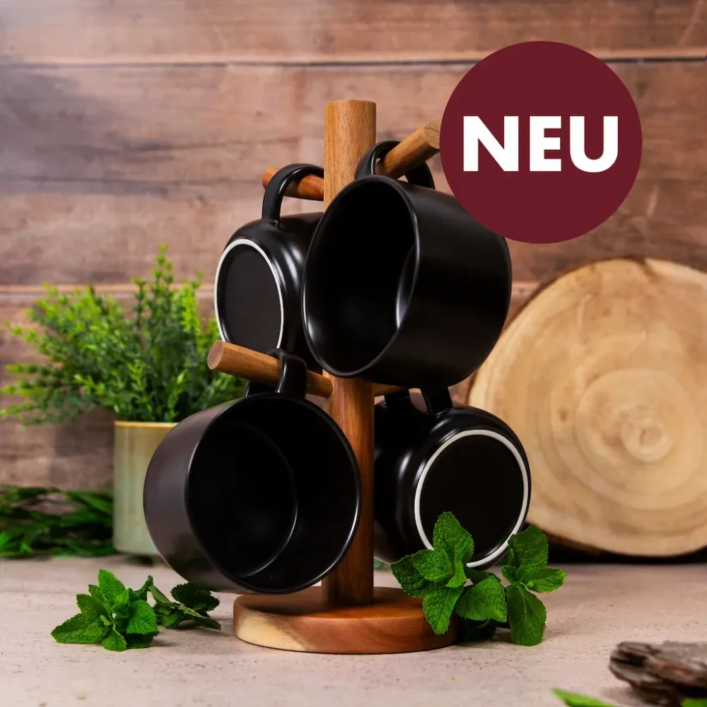 Keramische theekopjes set (4x400ml)