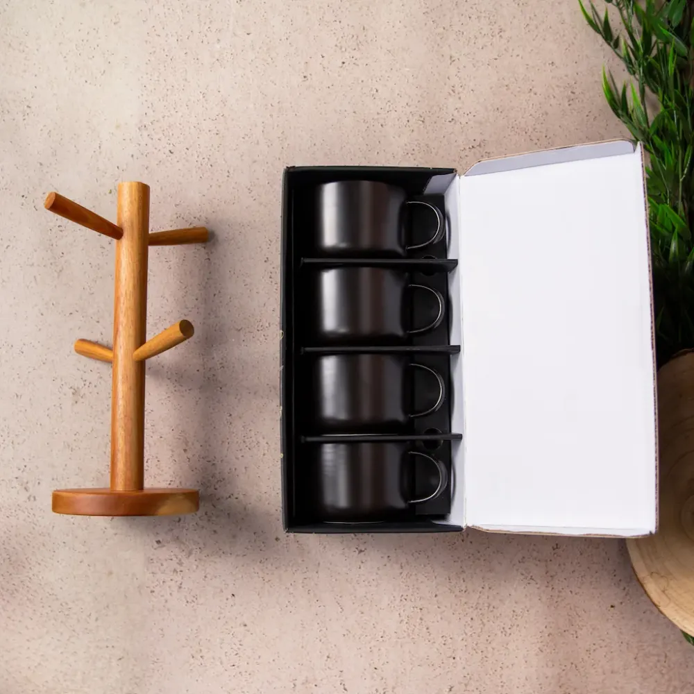 Keramische theekopjes set (4x400ml)