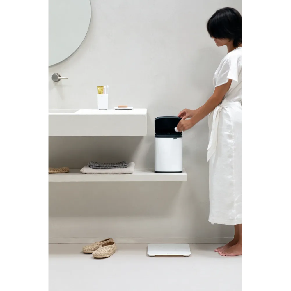Brabantia Bo Afvalemmer, 4 liter - White
