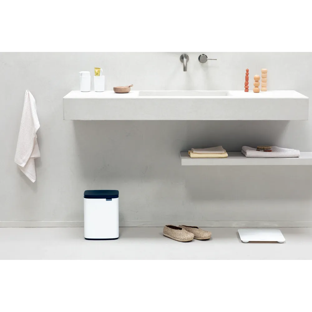 Brabantia Bo Afvalemmer, 7 liter - White