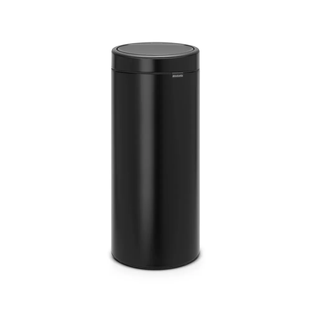 Brabantia Touch Bin New afvalemmer, 30L, kunststof binnenemmer - Matt Black