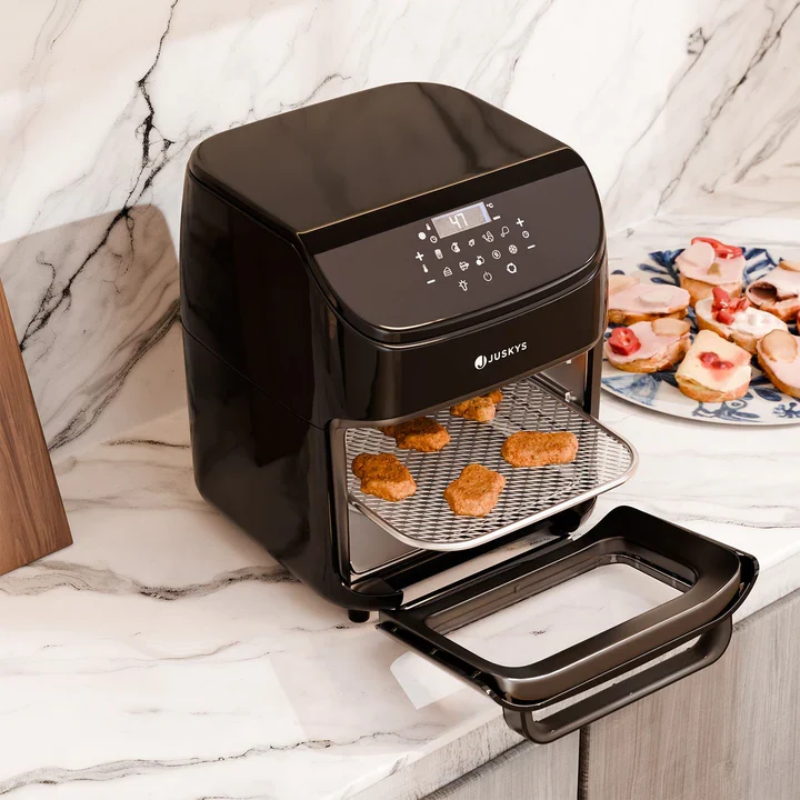 Airfryer / Heteluchtfriteuse - 12L - Incl. 10 programma's - Zwart Hosel