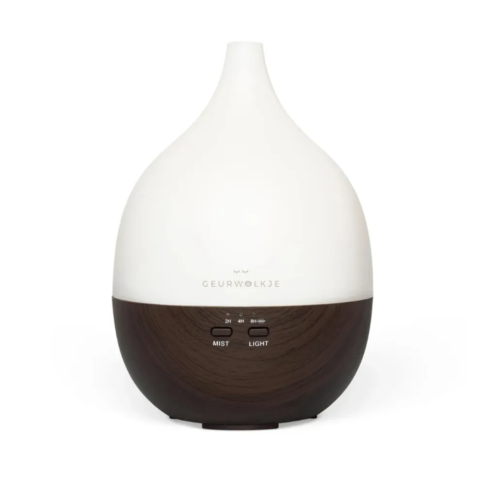 Close 2 Nature 2.0 tevens nachtlampje - Geurwolkje® Diffuser - Donker hout - 200 ml
