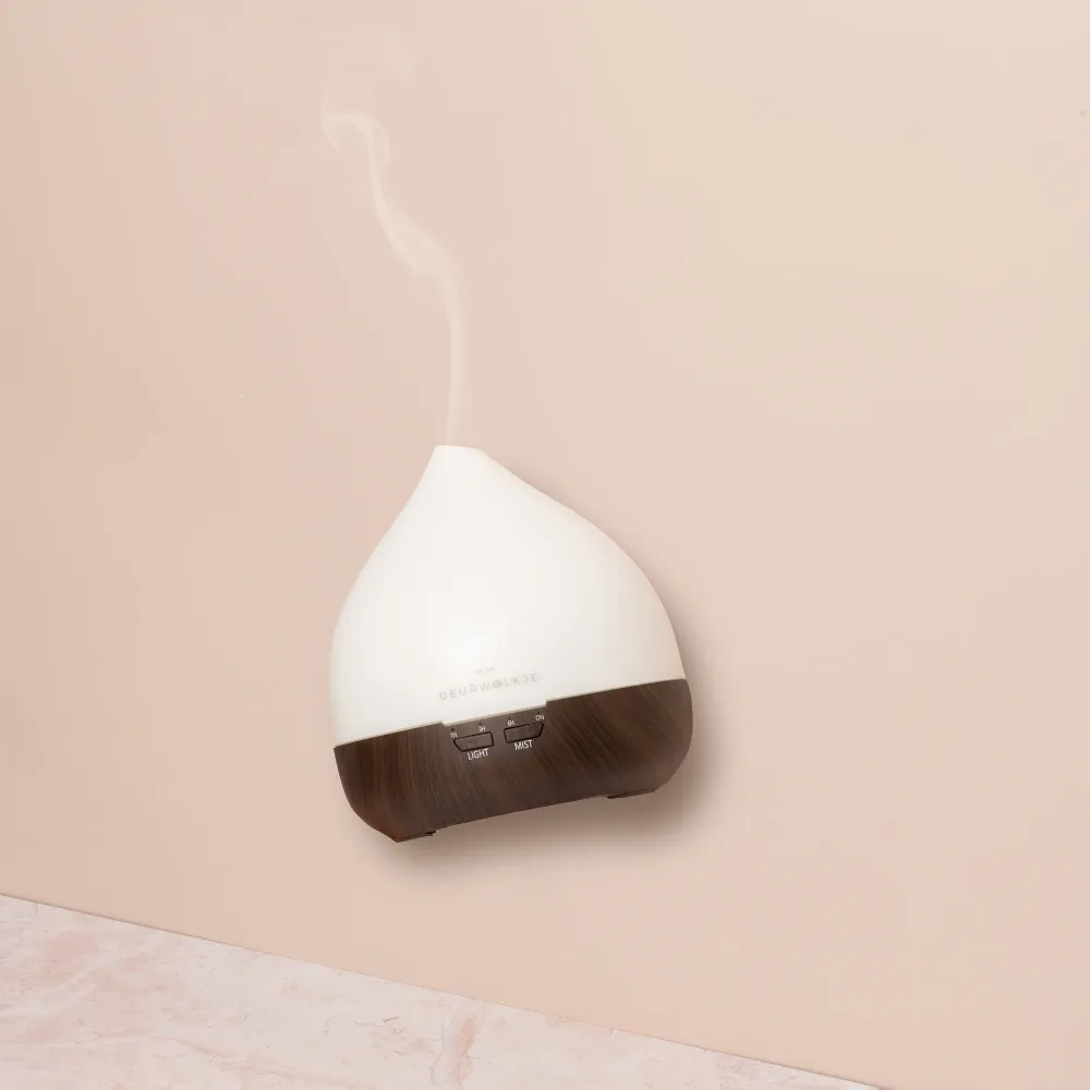 Unity 2.0 - Geurwolkje® Aroma Diffuser - Donker hout - 400 ml