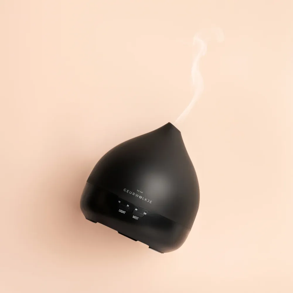 Unity 2.0 - Geurwolkje® Aroma Diffuser - Mat zwart - 400 ml