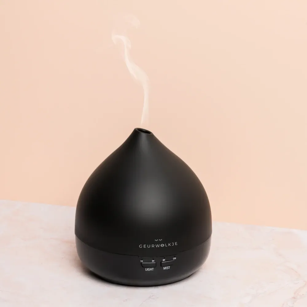 Unity 2.0 - Geurwolkje® Aroma Diffuser - Mat zwart - 400 ml
