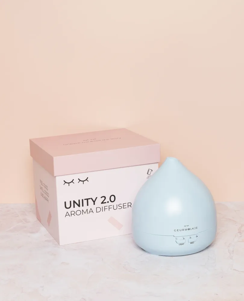 Unity 2.0 - Geurwolkje® Aroma Diffuser - Sky Blue - 400 ml
