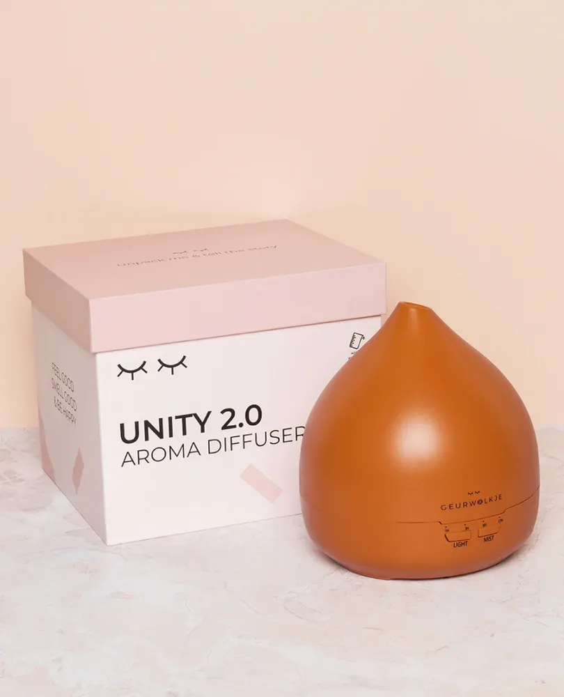 Unity 2.0 - Geurwolkje® Aroma Diffuser - Terracotta - 400 ml