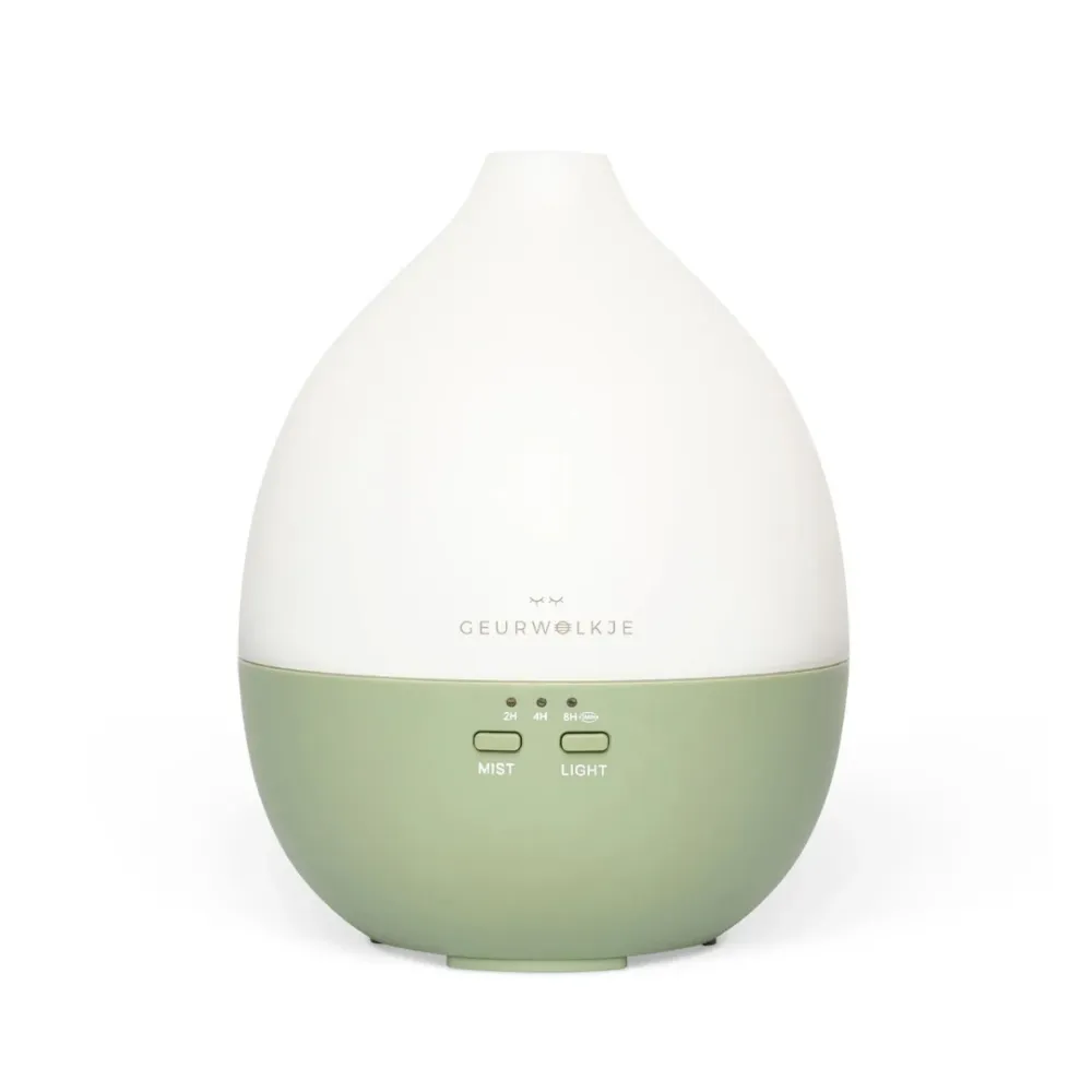 Nimbus 2.0 - Geurwolkje® Aroma Diffuser - Groen - 200 ml - tevens nachtlampje