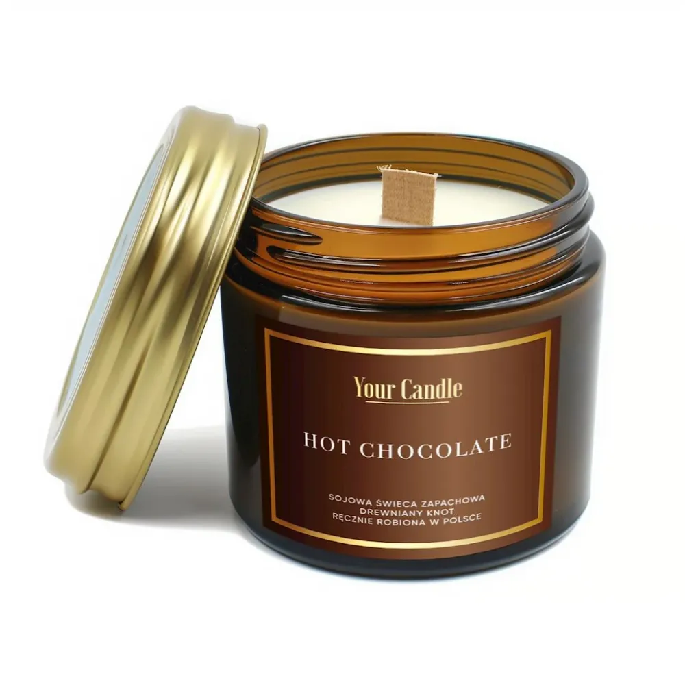 Sojakaars en was HOT CHOCOLATE 120 ml - YOUR CANDLE