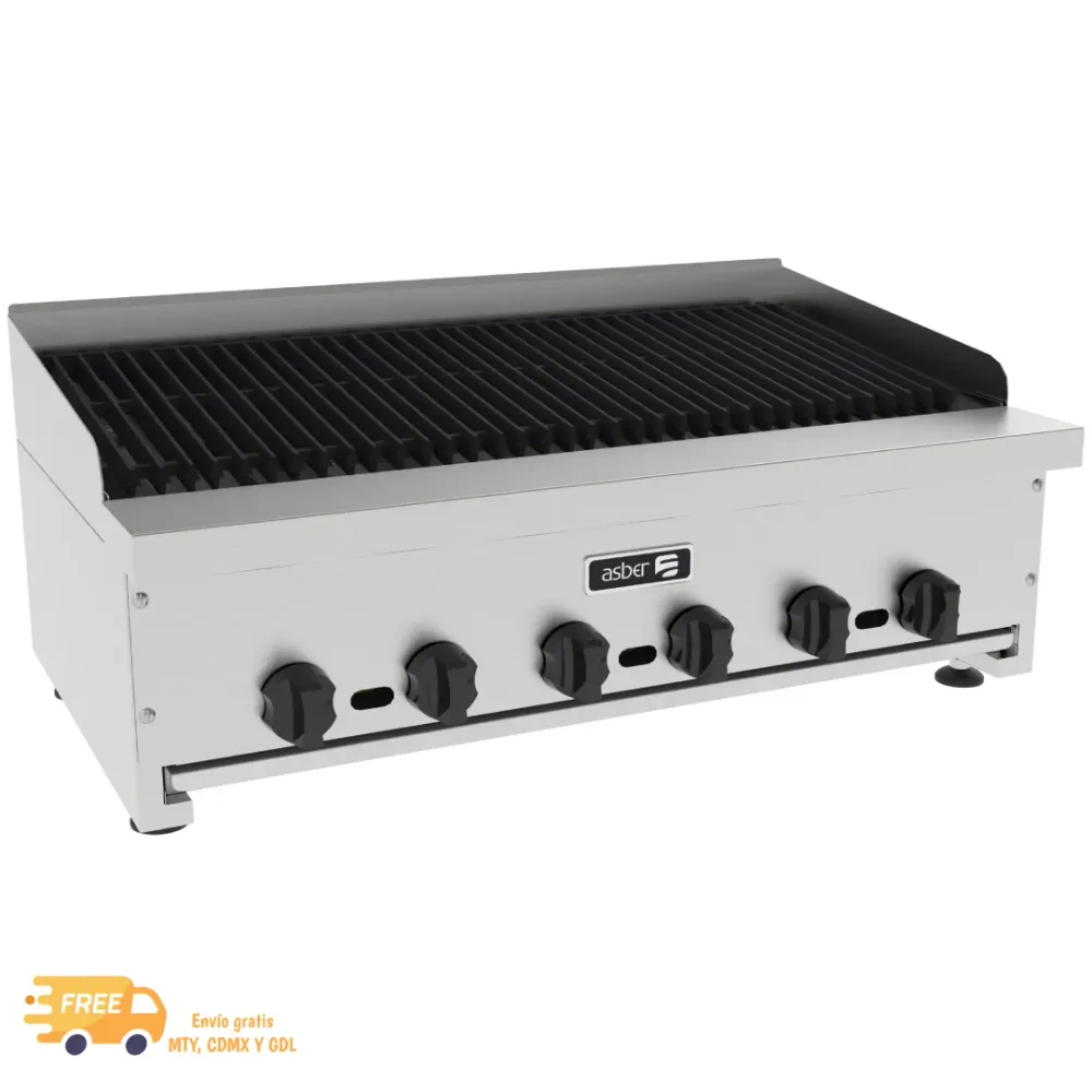 ASBER ASRB-36 6 Burner Gas Radiant Grill