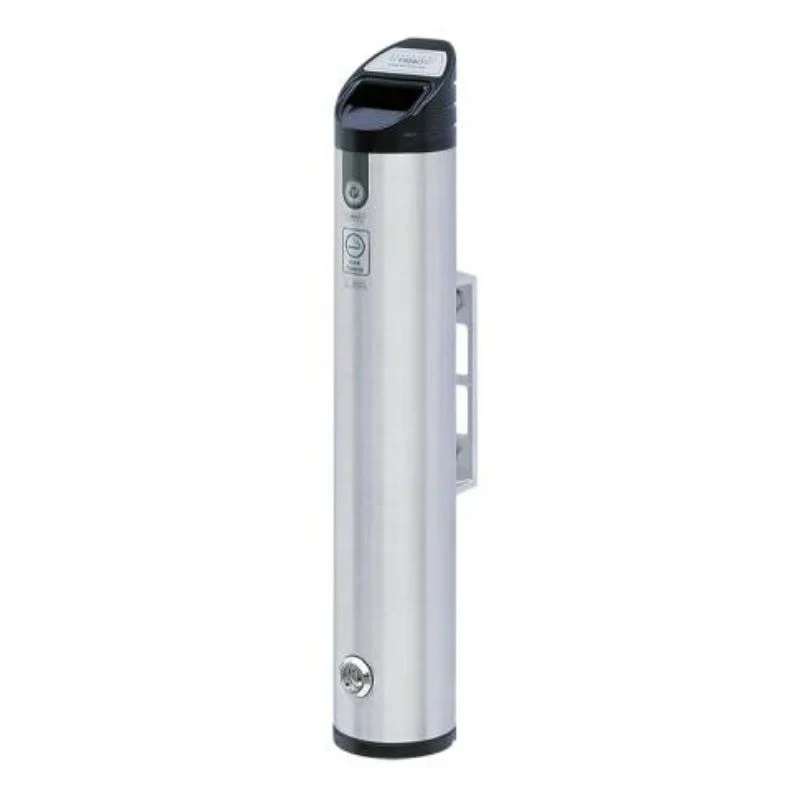Wandasbak Zuil Rond Aluminium 1,85 Liter