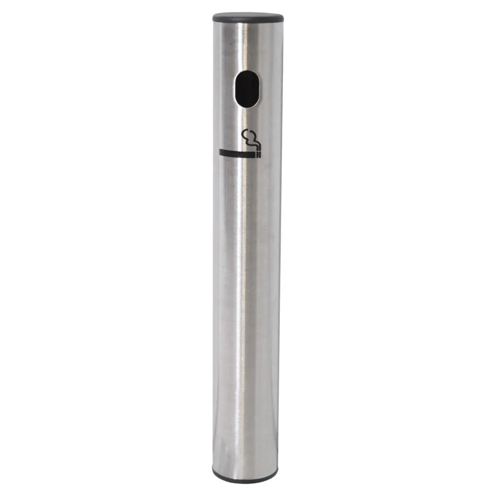 Wandasbak Zuil Rond Buiten RVS 2 Liter