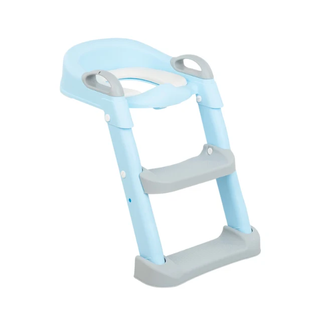 Asiento De Inodoro Con Escalera Lea | Azul - Kikkaboo