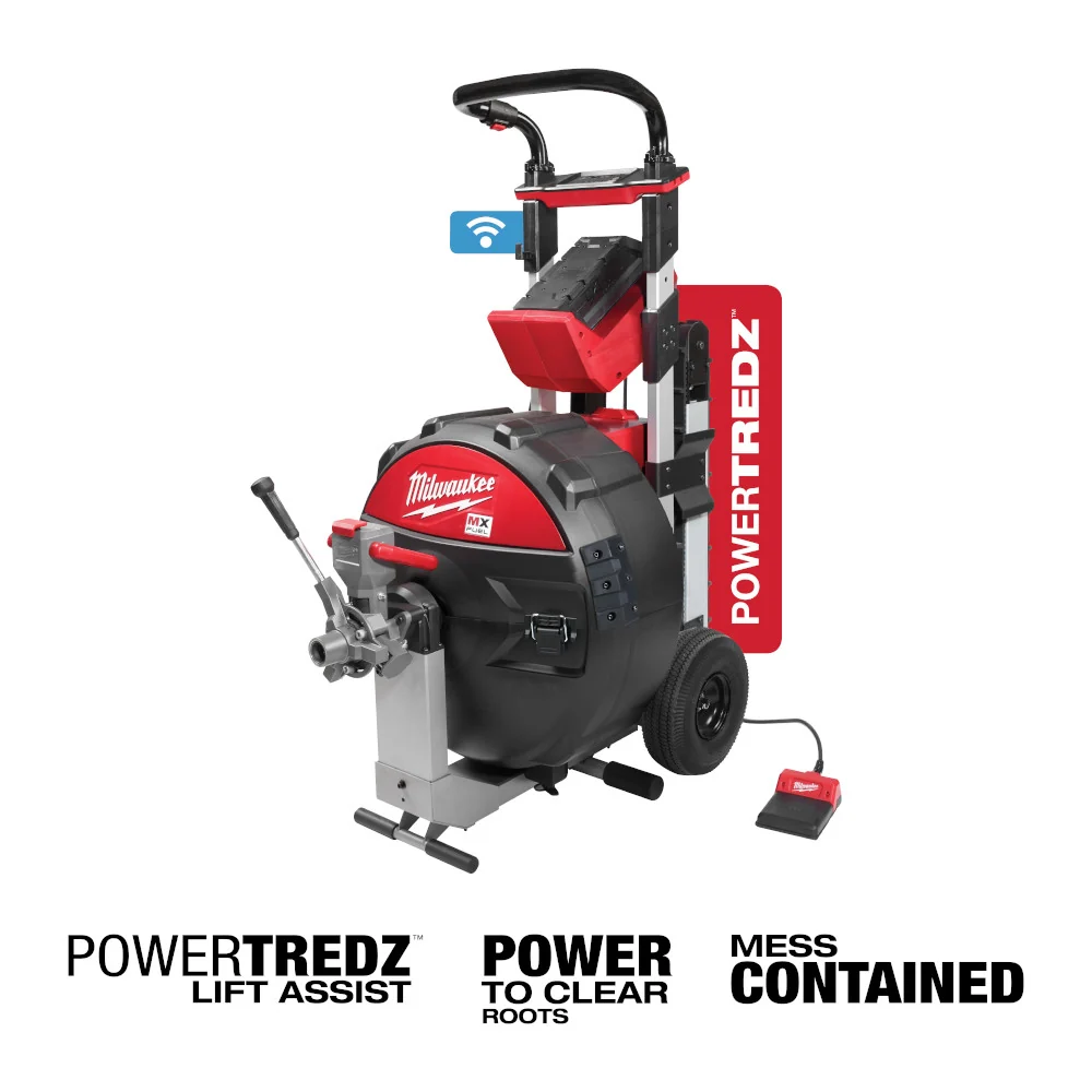MILWAUKEE MX FUEL™ Sewer Drum Machine Kit w/ POWERTREDZ™