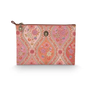 Pip Studio - Charly Make-up Tasje Dames - Ornamento - Oranje - 24x1x15.5cm