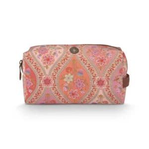 Pip Studio - Coco Make-up Tasje Dames - Ornamento - Oranje - 21.5x10x10.5cm
