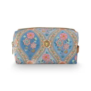 Pip Studio - Coco Make-up Tasje Dames - Ornamento - Blauw - 21.5x10x10.5cm