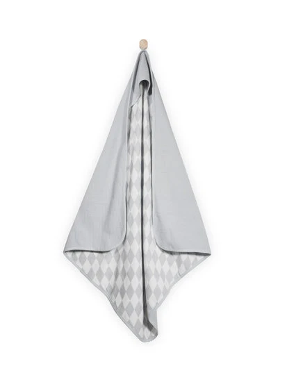 Jollein - Badcape Mini waffle grey 75x75cm