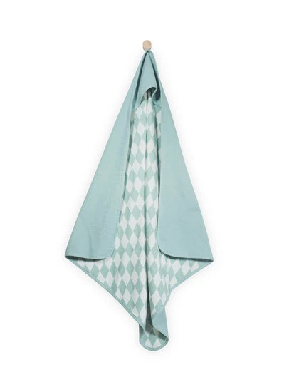 Jollein - Badcape Mini waffle vintage green 75x75cm
