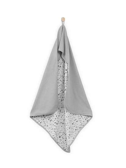Jollein - Badcape Tiny waffle soft grey 75x75cm