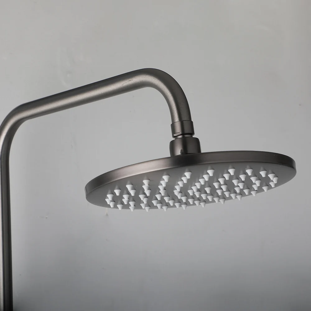 Gun metal opbouw douche regendouche