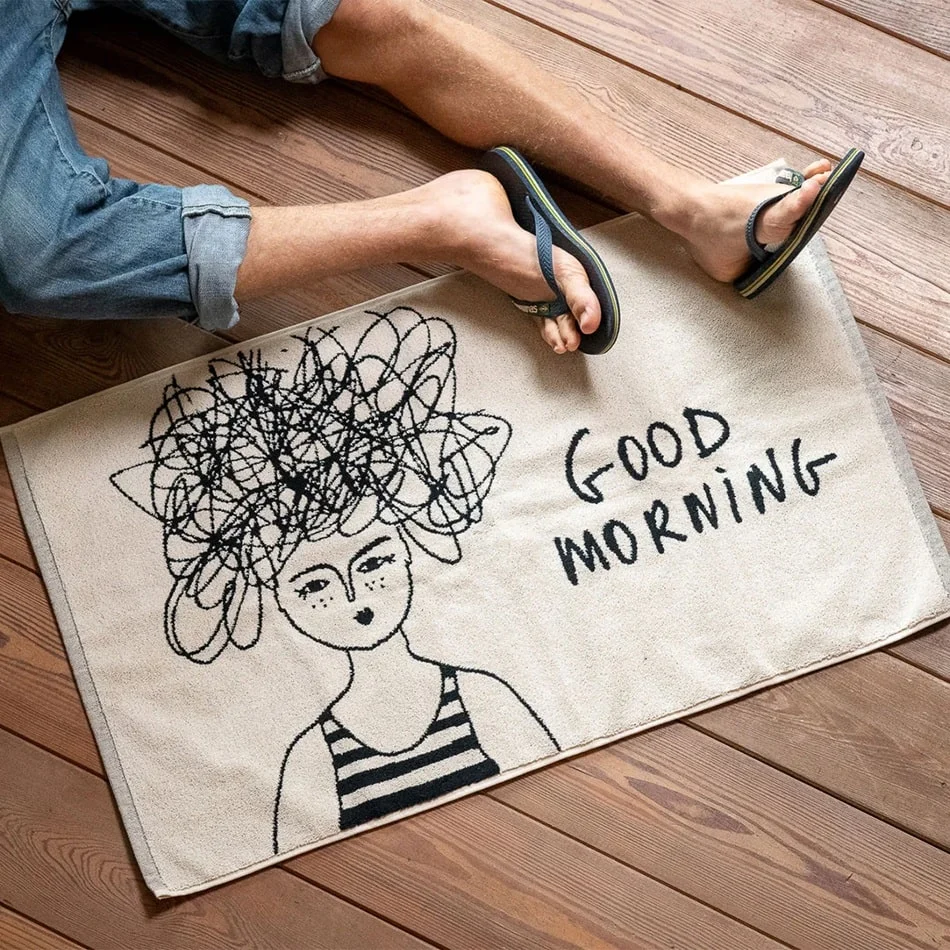 Helen B badmat good morning