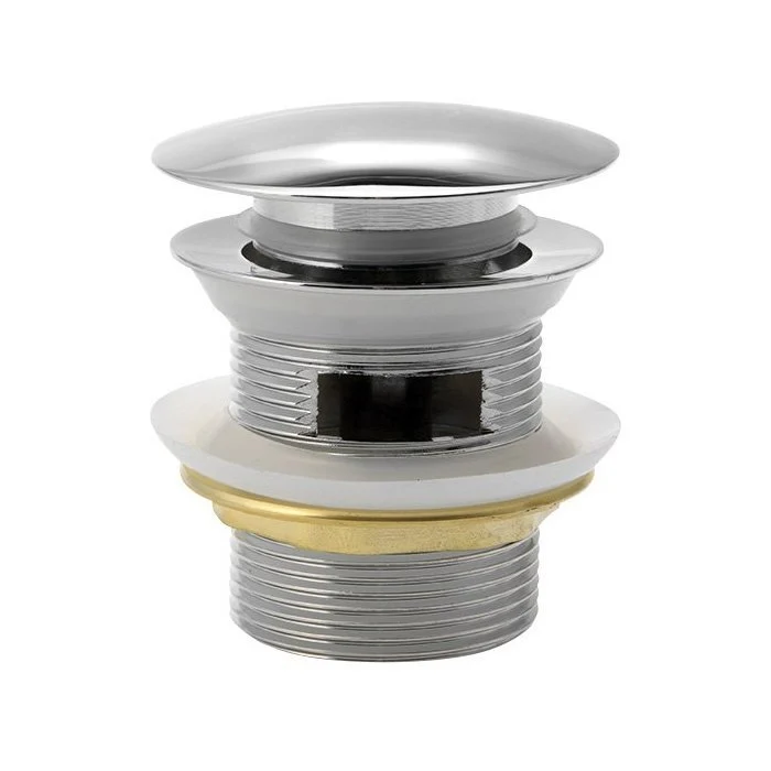 Badafvoer afvoerplug voor baden met geïntegreerde overloop 1½" Chroom
