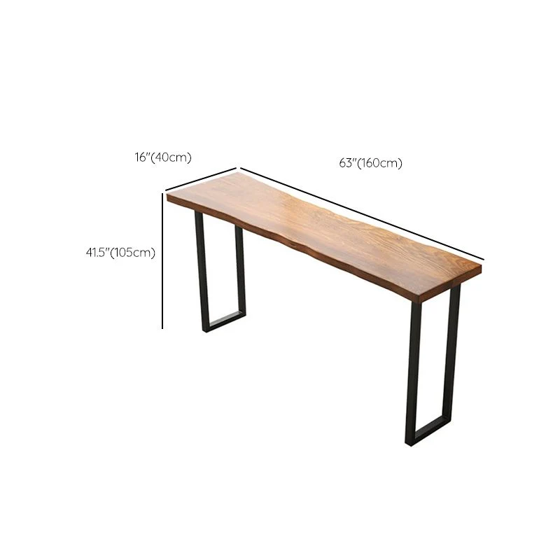 Actueel 1/7 Pieces Bar Table Set Rectangle Wood Counter Table Stools Cafe UV-Bestendig en Vorstbestendig