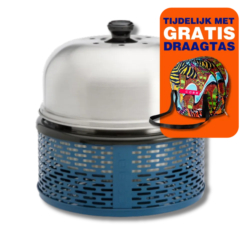 Cobb Pro Heritage Blue Sky tafelbarbecue met draagtas