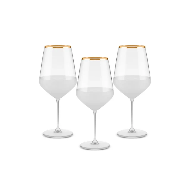 Karaca Jasmine 490 ml 3-Delige Kelchglas-Set