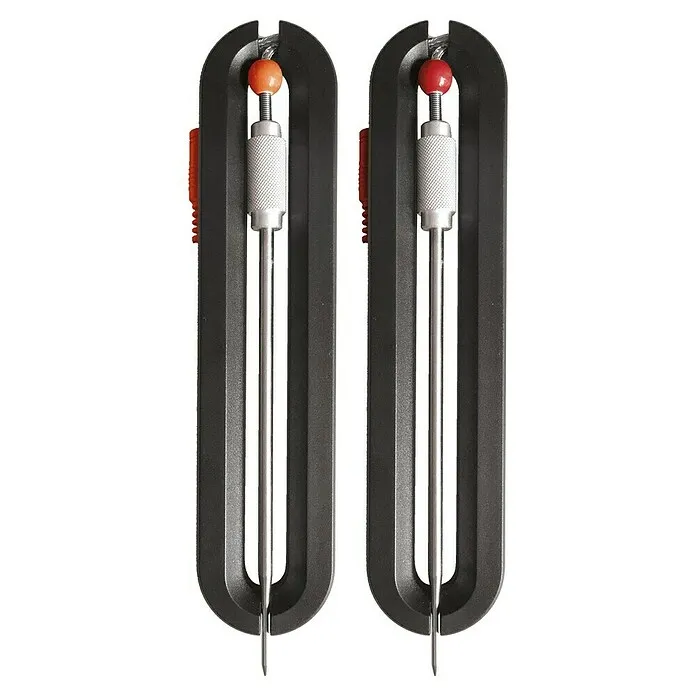 Zonnewijzer met Boretti Barbecuethermometer Sondes - 2 -delig, Rood/Oranje