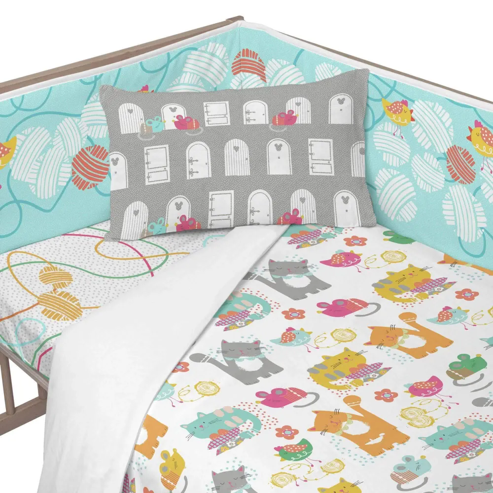 Bedbumper Cat & Mouse Happy Friday