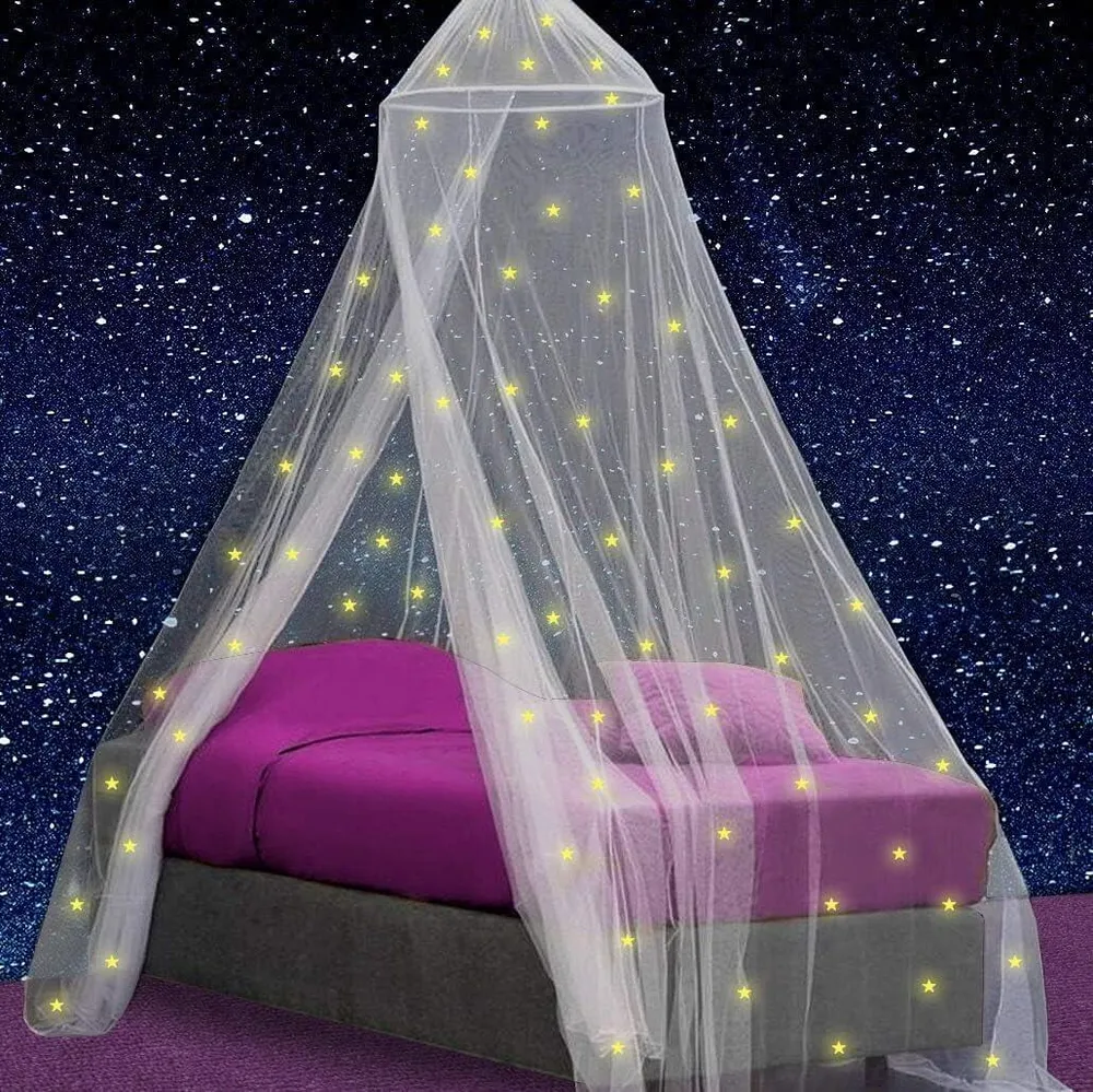 Bedhemel voor Meisjes met Glow Dark Sterren