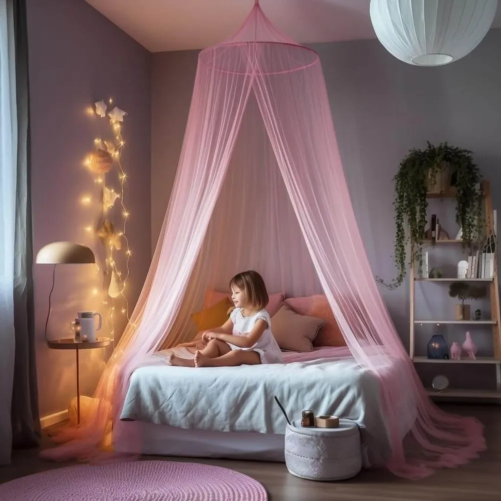 Roze Bedhemel voor Meisjesbed