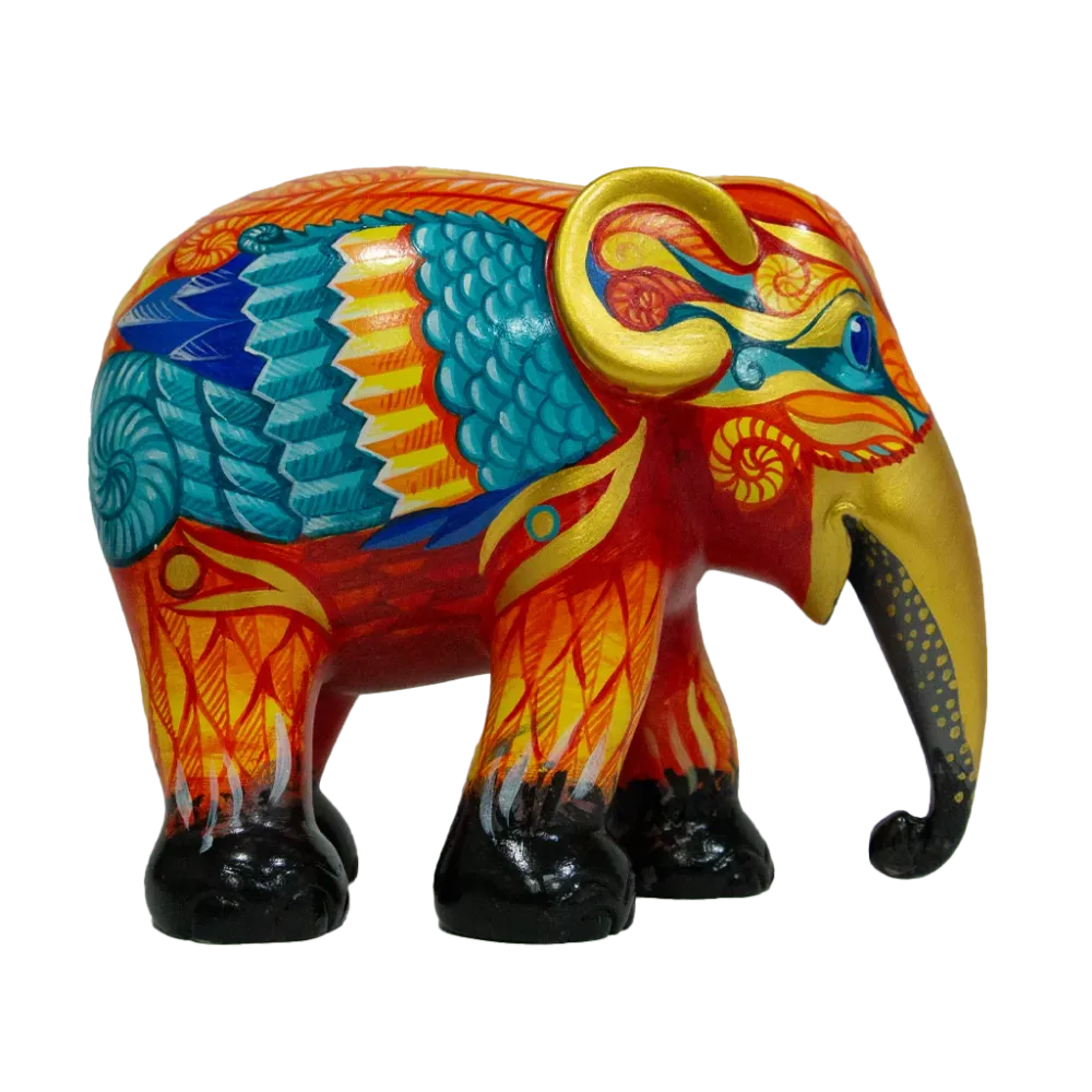 Elephant Parade olifant Phoenix Ashes 15cm Limited Edition 3000 PHOENIX ASHES 15