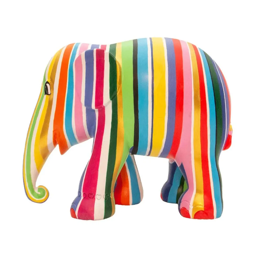 Elephant Parade olifant Ms Stripey 10cm Limited Edition 3500 MS STRIPEY 10