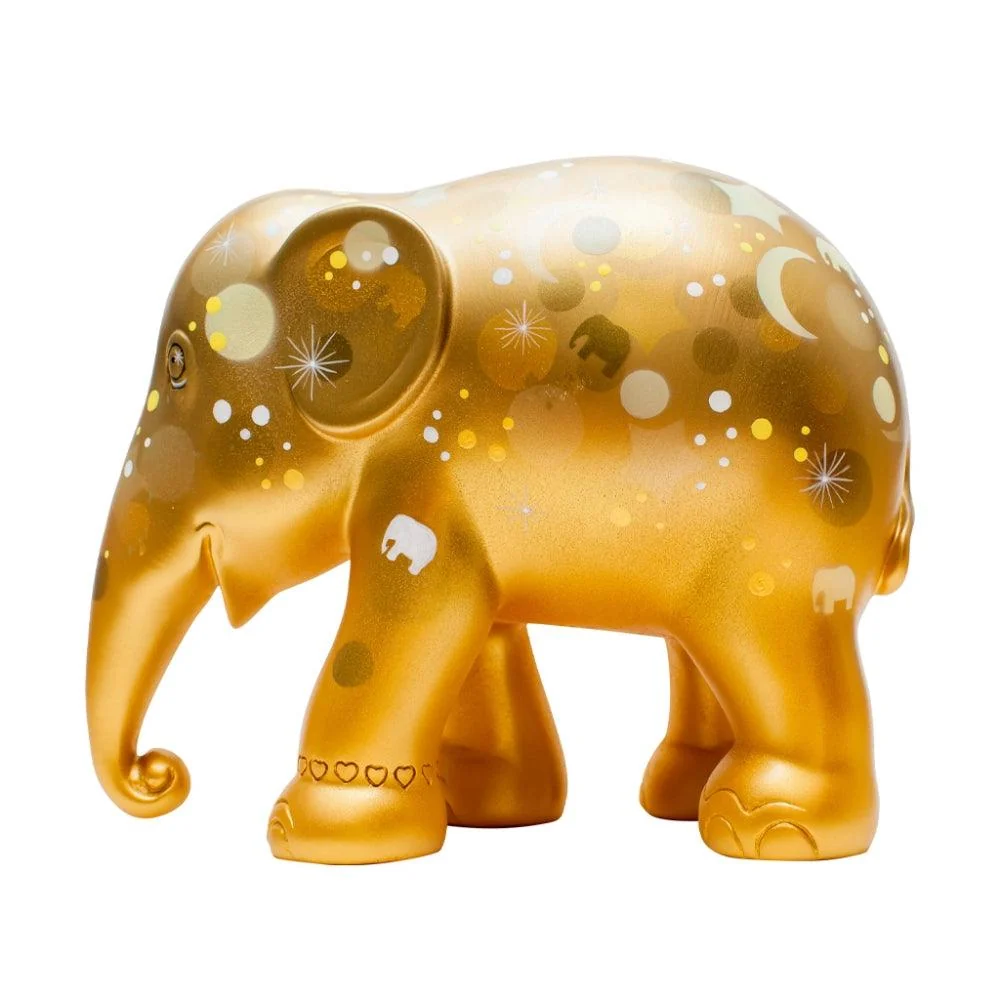 Elephant Parade Sparkling Celebration Goud 10cm SPARKING CELEBRATION GOLD 10