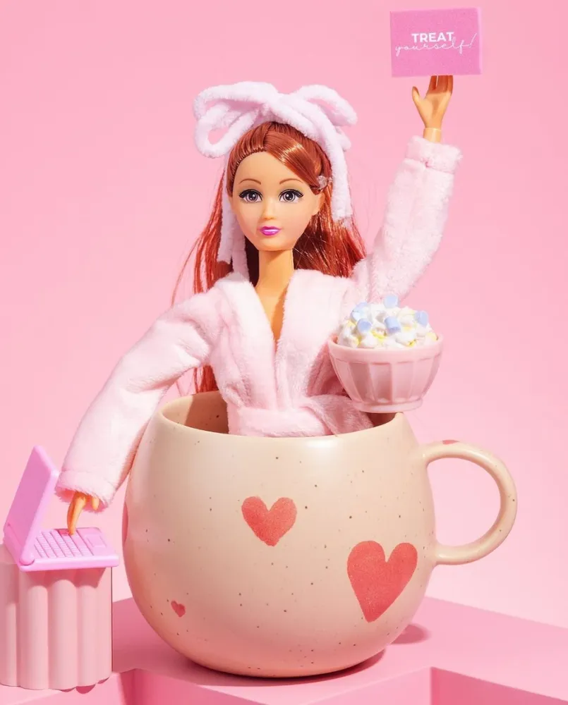 Cozy Hearts Steengoed Beker met Bolvorm 500ml Limited Edition MT