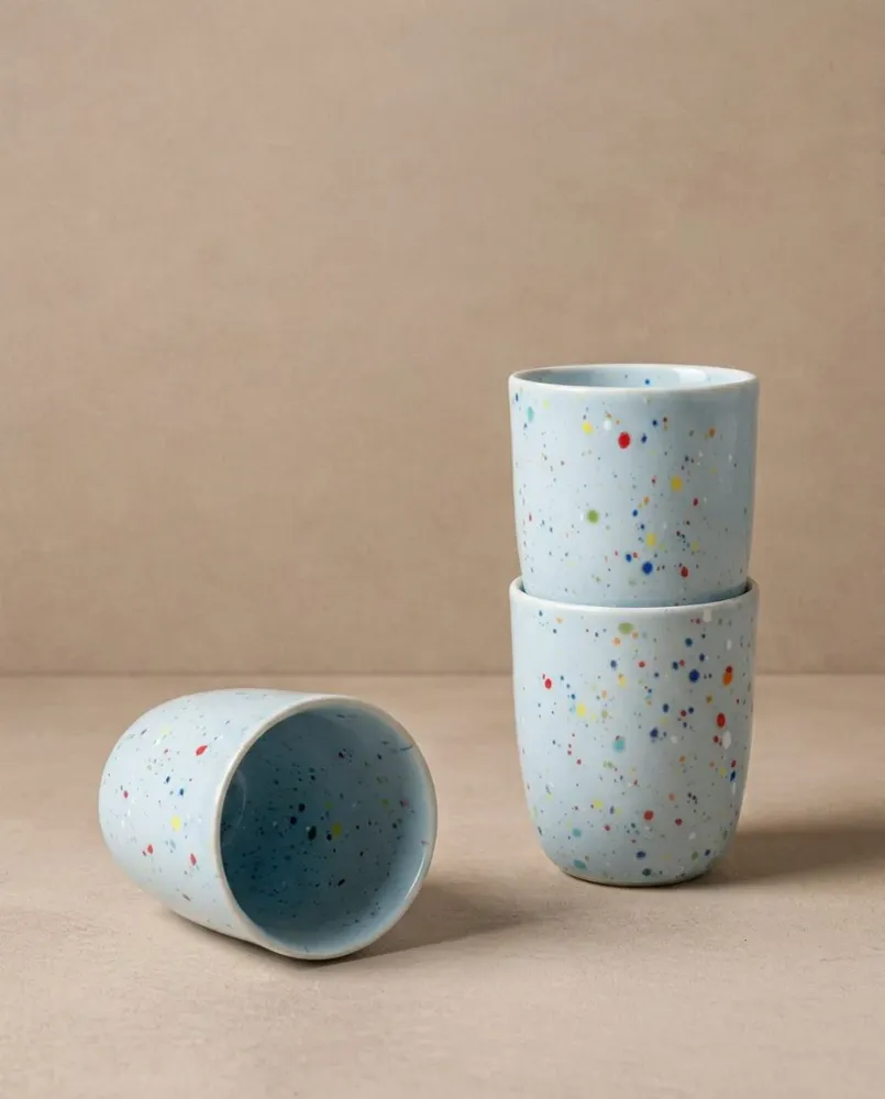New Party Medium Cup 220ml Zacht Blauw MT