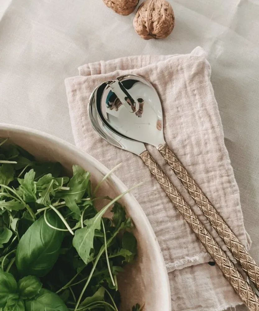 Chameli salad server set giftbox Doing Goods