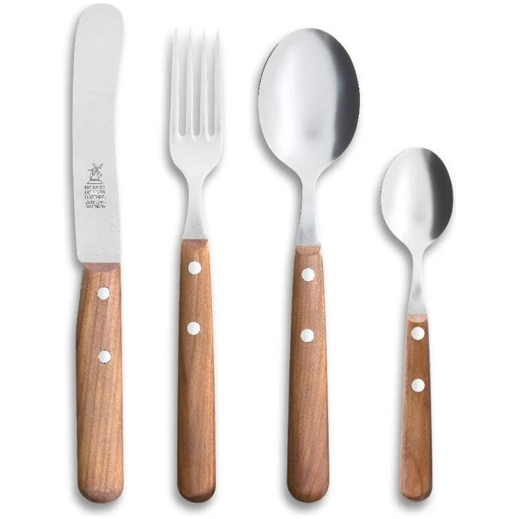 Robert Herder Buckels Bestekset 4-delig RVS 11,8 cm olijfhout heft