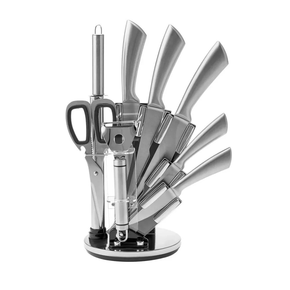 Karaca Master Palm Steel messenset, 9-delig